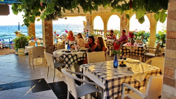 Restaurant near the sea
